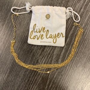 Gold layered necklace/choker